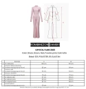 Kombinezon damski OLAVOGA CRYSTAL FLARE 2025 pudrowy róż - maWer Fashion