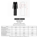 Sukienka damska OLAVOGA DARK SPICE 2025 czarna - maWer Fashion