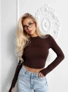 Bluzka damska OLAVOGA SOLENITE brąz - maWer Fashion