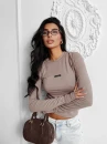 Bluzka damska OLAVOGA SOLENITE latte - maWer Fashion