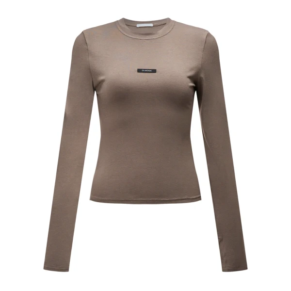 Bluzka damska OLAVOGA SOLENITE latte - maWer Fashion