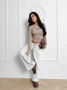 Bluzka damska OLAVOGA SOLENITE latte - maWer Fashion