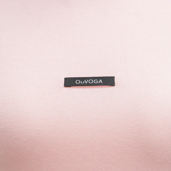 Bluzka damska OLAVOGA SOLENITE pudrowy róż - maWer Fashion