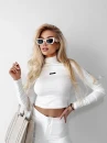 Bluzka damska OLAVOGA DREAMSCAPE ecru - maWer Fashion