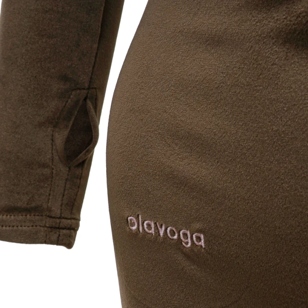 Kombinezon damski OLAVOGA CRYSTAL FLARE 2025 ciemne latte - maWer Fashion