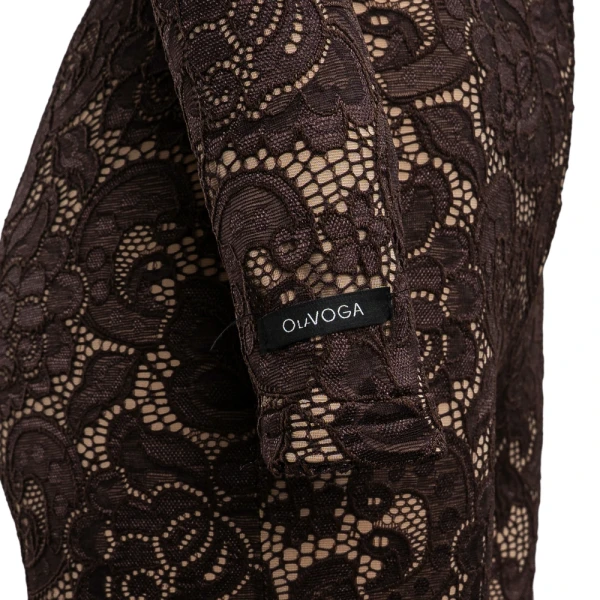 Kombinezon damski OLAVOGA NIGHTFALL 2025 brązowy - maWer Fashion