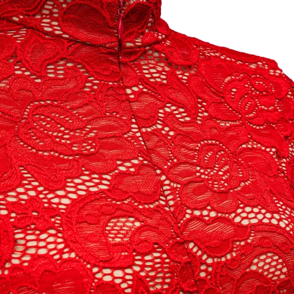 Kombinezon damski OLAVOGA NIGHTFALL 2025 czerwony - maWer Fashion