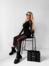 Sukienka damska OLAVOGA DARK SPICE 2025 czarna - maWer Fashion
