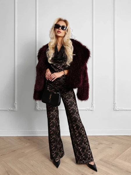 Kombinezon damski OLAVOGA PURE FEMME 2025 czarny - maWer Fashion