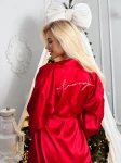 Szlafrok damski OLAVOGA SAFFRON 2025 czerwień - maWer Fashion