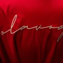 Szlafrok damski OLAVOGA SAFFRON 2025 czerwień - maWer Fashion