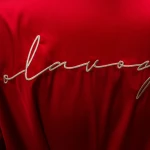 Szlafrok damski OLAVOGA SAFFRON 2025 czerwień - maWer Fashion