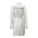 Szlafrok damski OLAVOGA SAFFRON 2025 ecru - maWer Fashion