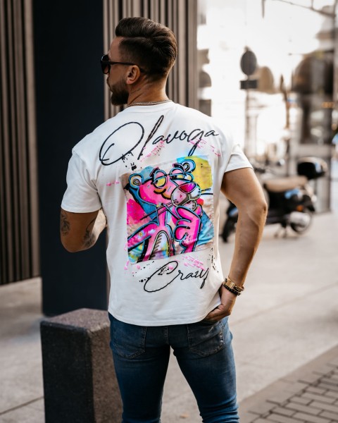 T-shirt męski OLAVOGA HUNTER 2023 ecru – maWer Fashion