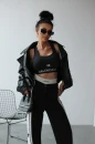 Spodnie damskie OLAVOGA ESTELLA 2025 czarne  - maWer Fashion