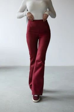 Spodnie damskie OLAVOGA ZENO 2025 bordo