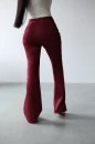 Spodnie damskie OLAVOGA ZENO 2025 bordo  - maWer Fashion