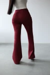 Spodnie damskie OLAVOGA ZENO 2025 bordo  - maWer Fashion
