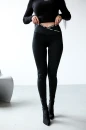 Legginsy damskie OLAVOGA TRIKO 2025 czarne - maWer Fashion
