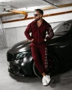 Komplet męski OLAVOGA UMRISS 2025 bordo - maWer Fashion