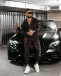 Komplet męski OLAVOGA UMRISS 2025 brąz - maWer Fashion