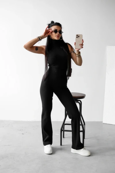 Komplet damski OLAVOGA NERIX 2025 czarny - maWer Fashion