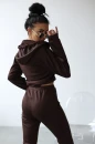 Komplet damski OLAVOGA TUTO 2025 brąz - maWer Fashion