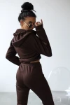 Komplet damski OLAVOGA TUTO 2025 brąz - maWer Fashion