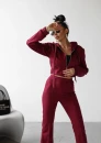 Komplet damski OLAVOGA TUTO 2025 bordo - maWer Fashion