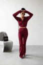 Komplet damski OLAVOGA TUTO 2025 bordo - maWer Fashion
