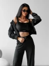 Komplet damski OLAVOGA TRES 2025 czarny - maWer Fashion