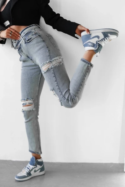 Spodnie jeansowe damskie OLAVOGA LUNA 2025 jeans - maWer Fashion