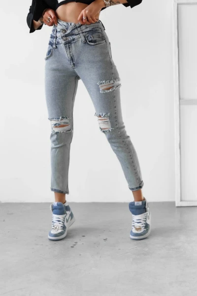 Spodnie jeansowe damskie OLAVOGA LUNA 2025 jeans - maWer Fashion