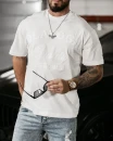 T-shirt męski OLAVOGA BALE 2025 ecru - maWer Fashion