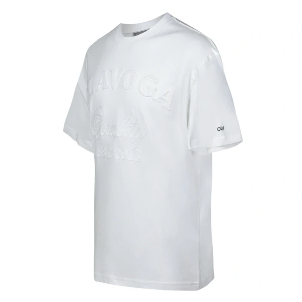 T-shirt męski OLAVOGA BALE 2025 ecru - maWer Fashion