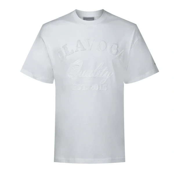 T-shirt męski OLAVOGA BALE 2025 ecru - maWer Fashion
