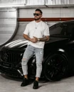 T-shirt męski OLAVOGA BALE 2025 ecru - maWer Fashion