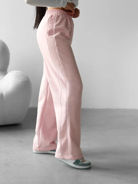 Spodnie damskie OLAVOGA HOYO 2025 pudrowy róż - maWer Fashion