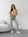 Sweter damski OLAVOGA PIPER 2025 beż - maWer Fashion