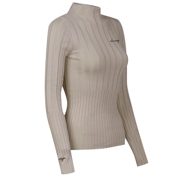 Sweter damski OLAVOGA PIPER 2025 beż - maWer Fashion