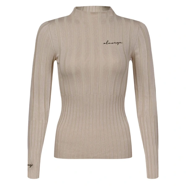Sweter damski OLAVOGA PIPER 2025 beż - maWer Fashion