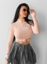 Sweter damski OLAVOGA PIPER 2025 pudrowy róż - maWer Fashion