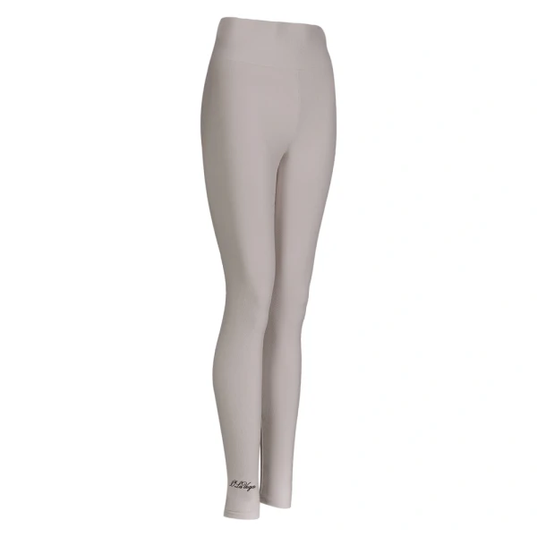 Legginsy damskie OLAVOGA LARIX 2025 beżowe - maWer Fashion