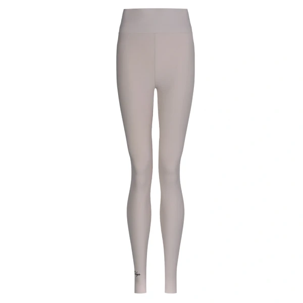 Legginsy damskie OLAVOGA LARIX 2025 beżowe - maWer Fashion