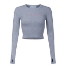 Sweter damski OLAVOGA JACQUELINE 2025 szary - maWer Fashion
