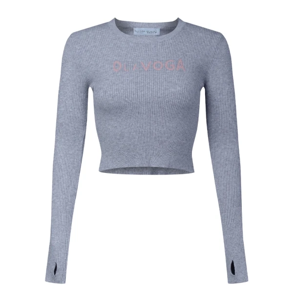 Sweter damski OLAVOGA JACQUELINE 2025 szary - maWer Fashion