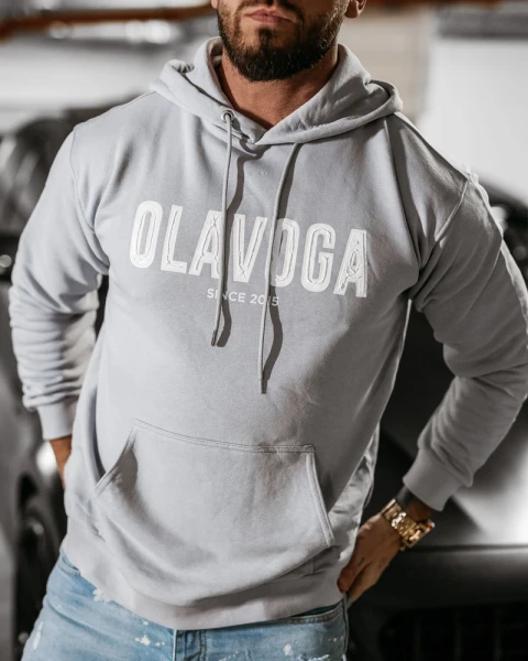 Bluza męska OLAVOGA COLD 2025 szara - maWer Fashion