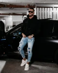 Bluza męska OLAVOGA BLADE 2025 czarna - maWer Fashion