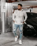 Bluza męska OLAVOGA BLADE 2025 ecru - maWer Fashion