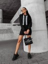 Sportowa sukienka damska OLAVOGA EVORA czarna - maWer Fashion